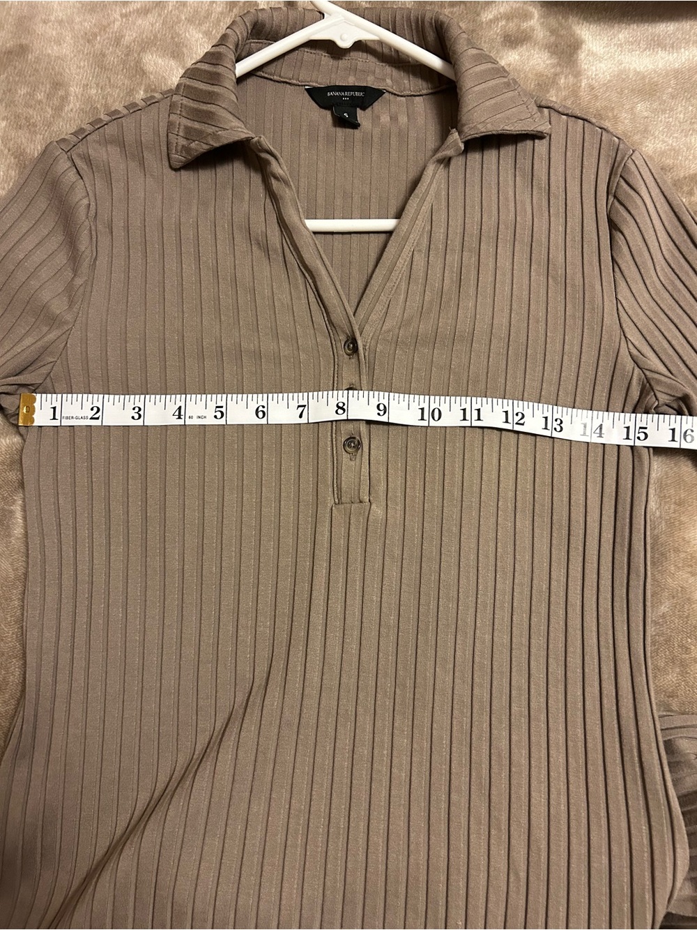 Banana Republic Wide-Ribbed Knit Long-Sleeve Midi Dress, Size S - Picture 4 of 5